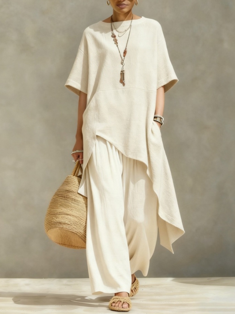 Summer Clothing Linen - Completo da Donna in Cotone e