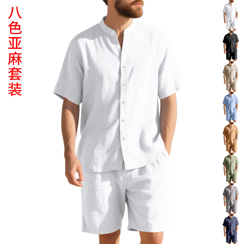 Summer Clothing Linen - Completo estivo da uomo in lino,