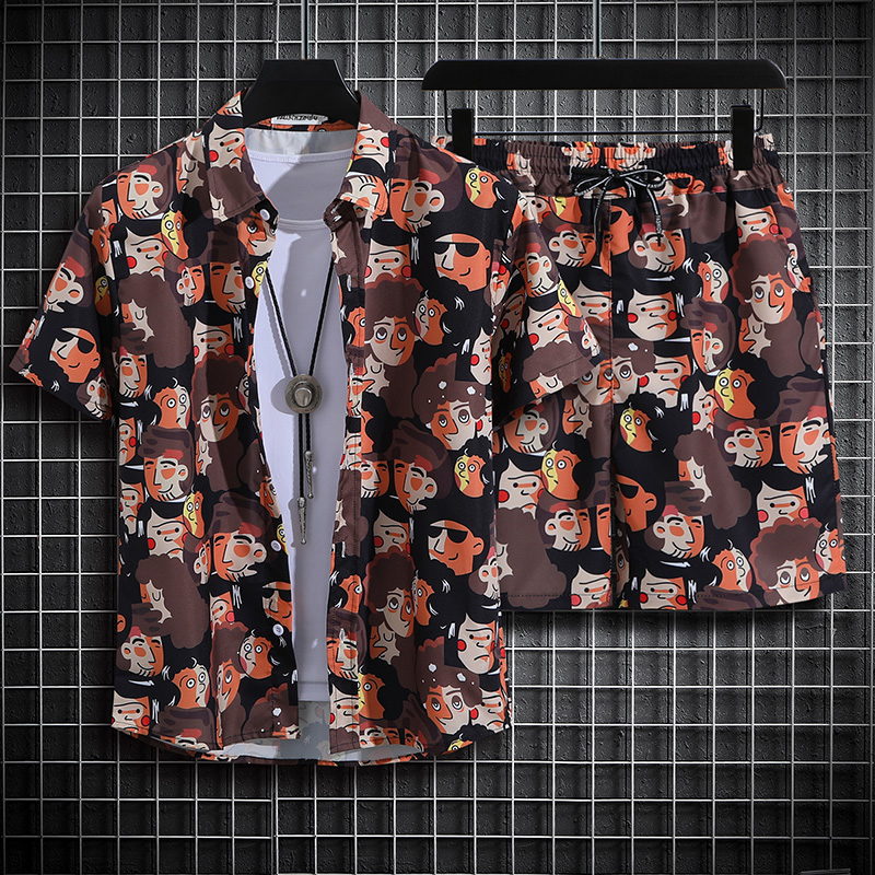 Summer Clothing Sets Men - Completo Estivo Casual da Uomo: Camicia