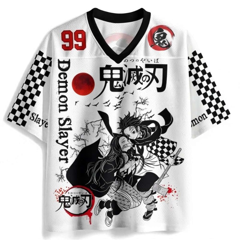 Summer Edit Clothing - T-shirt Cosplay Demon Slayer Retrò Estiva