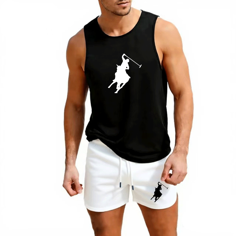 Summer Clothing Sets Men - Completo estivo da uomo europeo, gilet