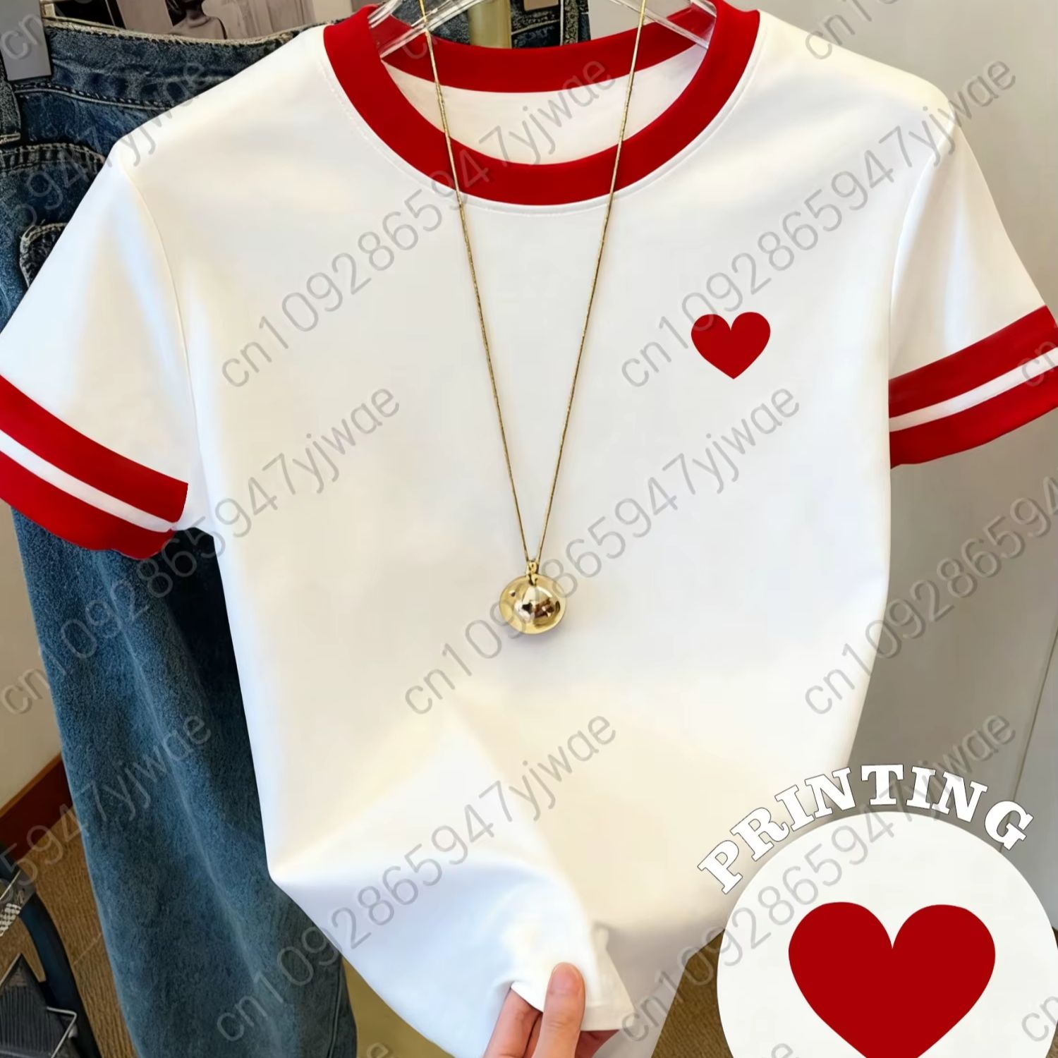 Summer Edit Clothing - T-shirt da donna a maniche corte