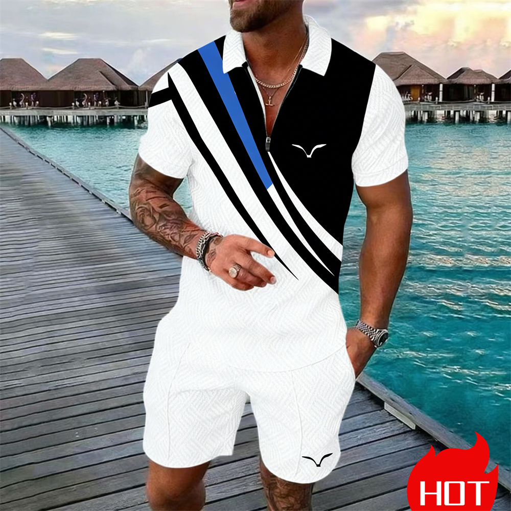 Summer Clothing Styles Men - Completo estivo a righe stile Y2K