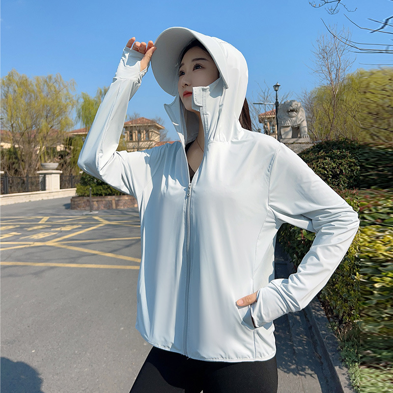 Summer Clothing Girls - Giacca con Cappuccio Protettiva Solare per
