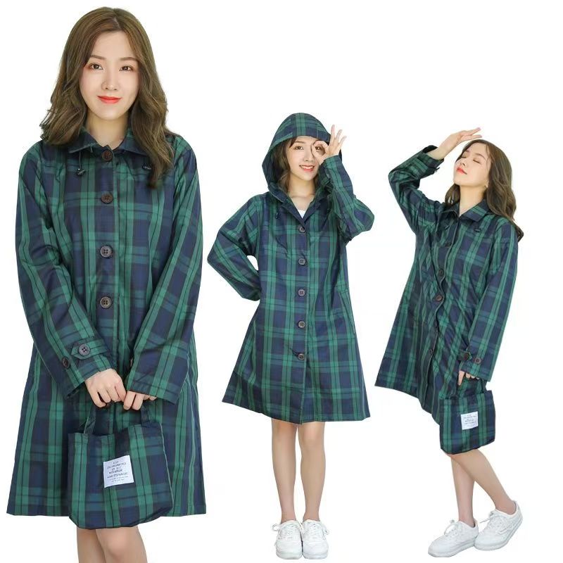 Summer Rain Clothing - Impermeabile traspirante da donna cappotto antipioggia