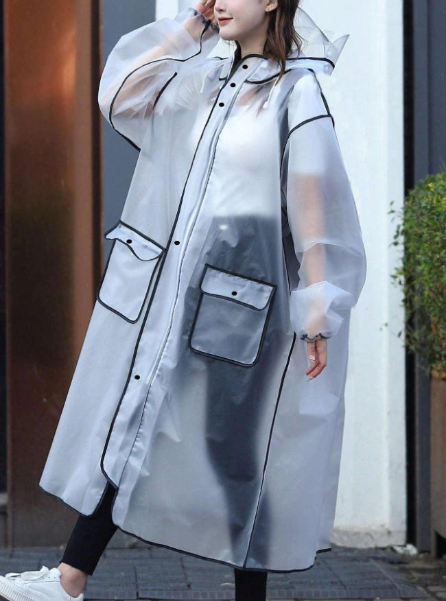 Summer Rain Clothing - Impermeabile multifunzionale alla moda Cappotto antipioggia
