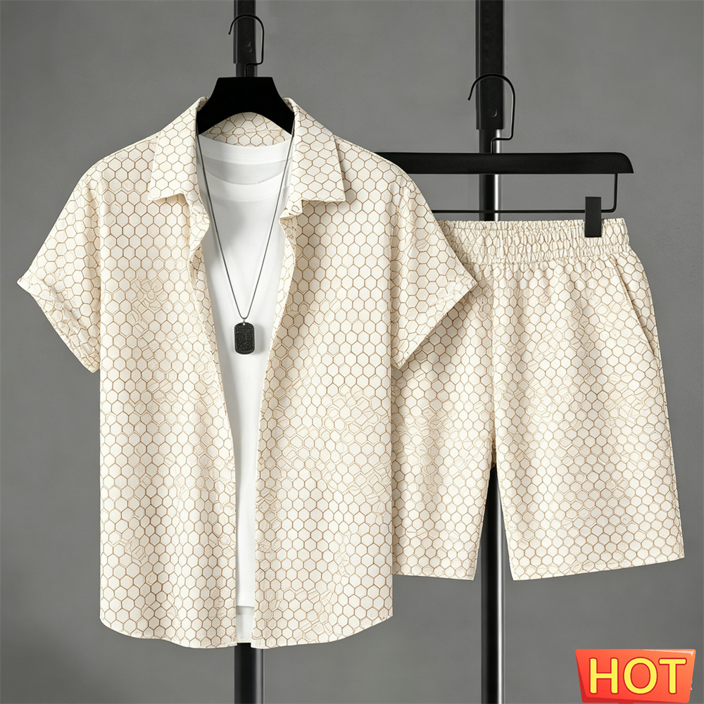 Summer Clothing Sets Men - Completo Estivo da Uomo: Set Camicia