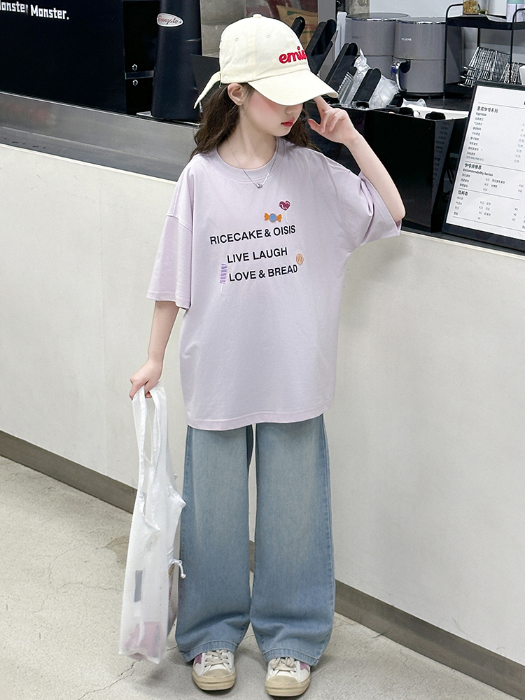 Summer Clothing Girls - Set Estivo per Bambine con T-Shirt