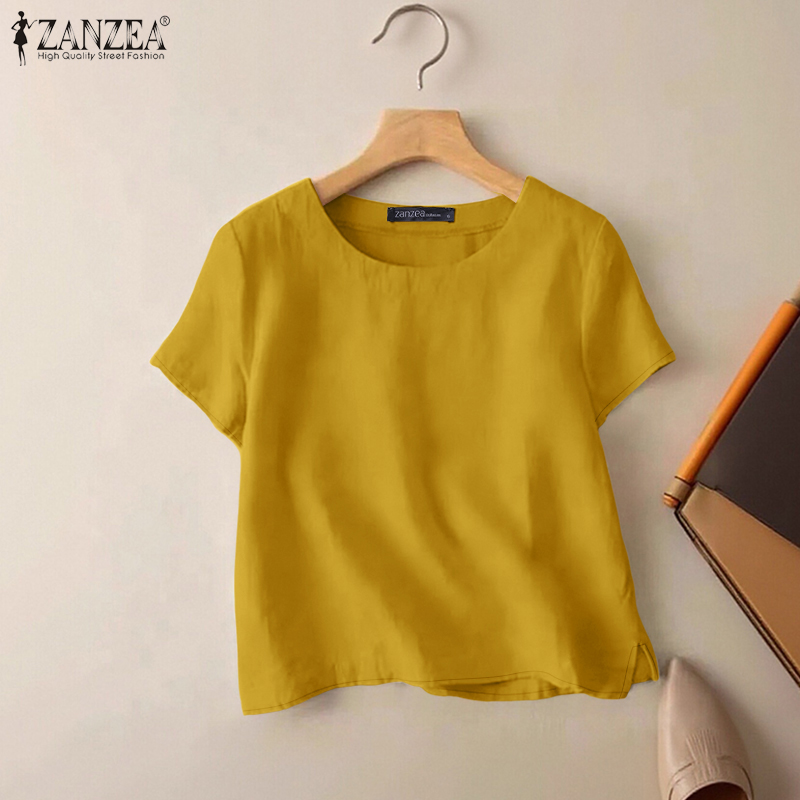Summer Clothing Wear - ZANZEA Camicette estive casual in cotone