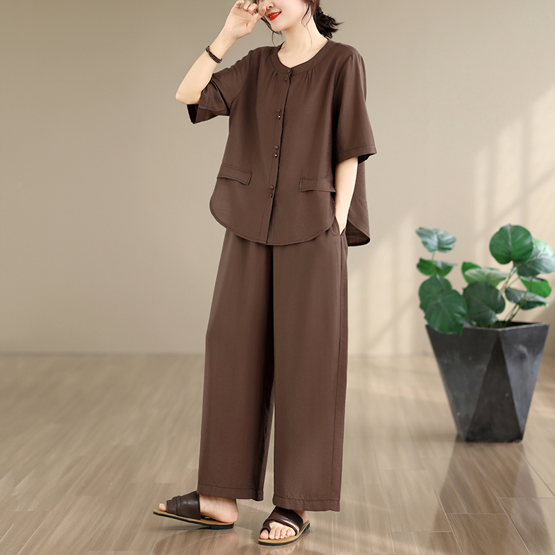 Summer Clothing For Women Over 60 - Nuovo Completo Estivo in Cotone e