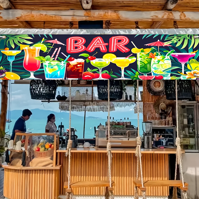 Summer Clothing Banner - Banner hawaiano per feste sul bar