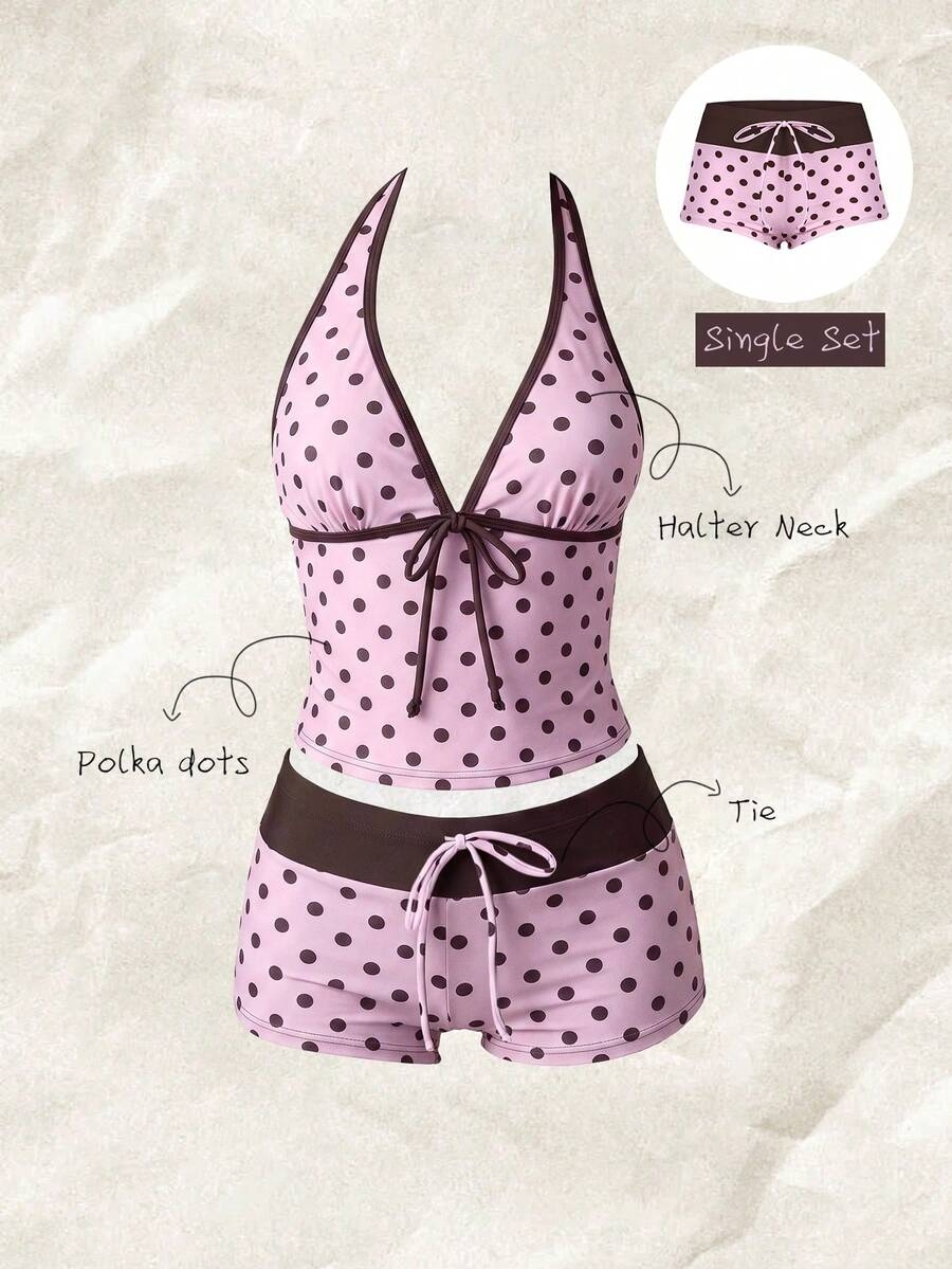 Bikini Set Push Up - Costume da bagno bikini a pois