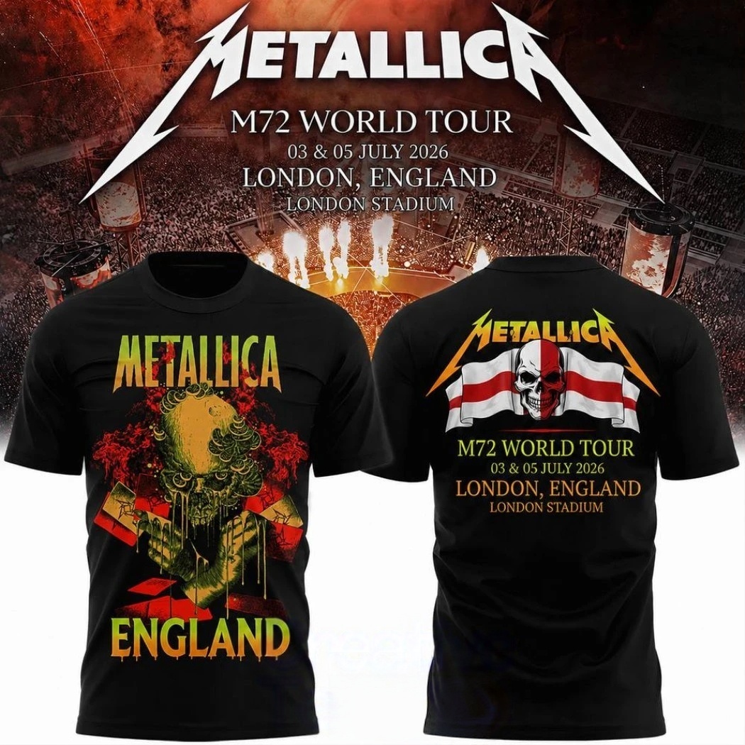 Summer Clothing London - T-shirt Metallica 2026 M72 World Tour