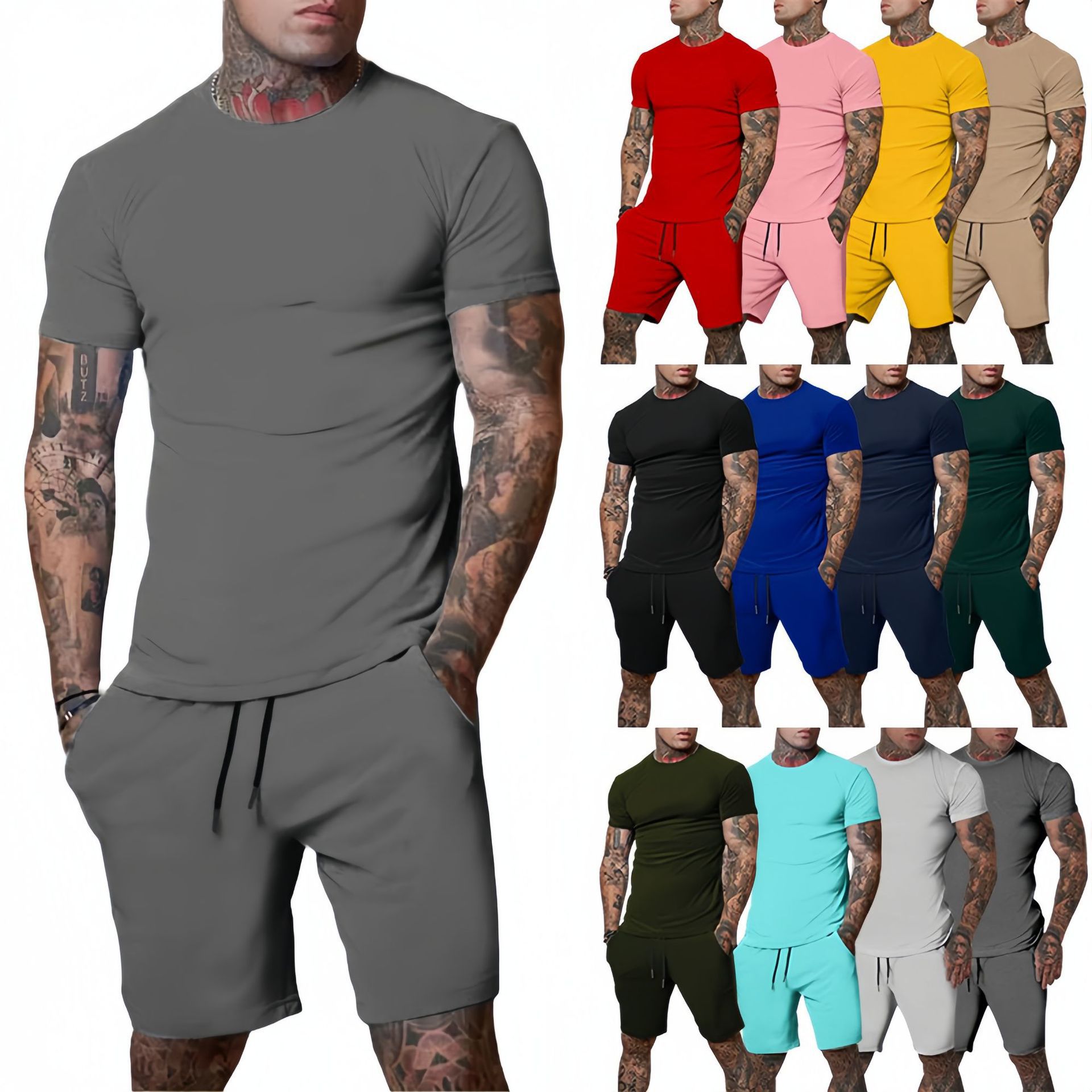 Summer Clothing Sets Men - Completo Sportivo Estivo alla Moda e