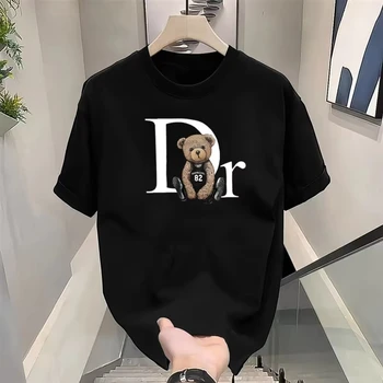 Summer Clothing Brands Men - T-shirt di Lusso con Stampa Orsetto