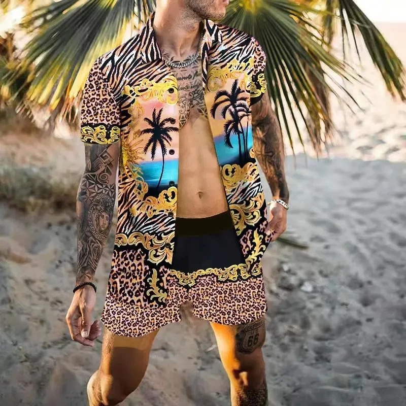 Summer Clothing Sets Men - Set Estivo Raffinato da Uomo: Camicia