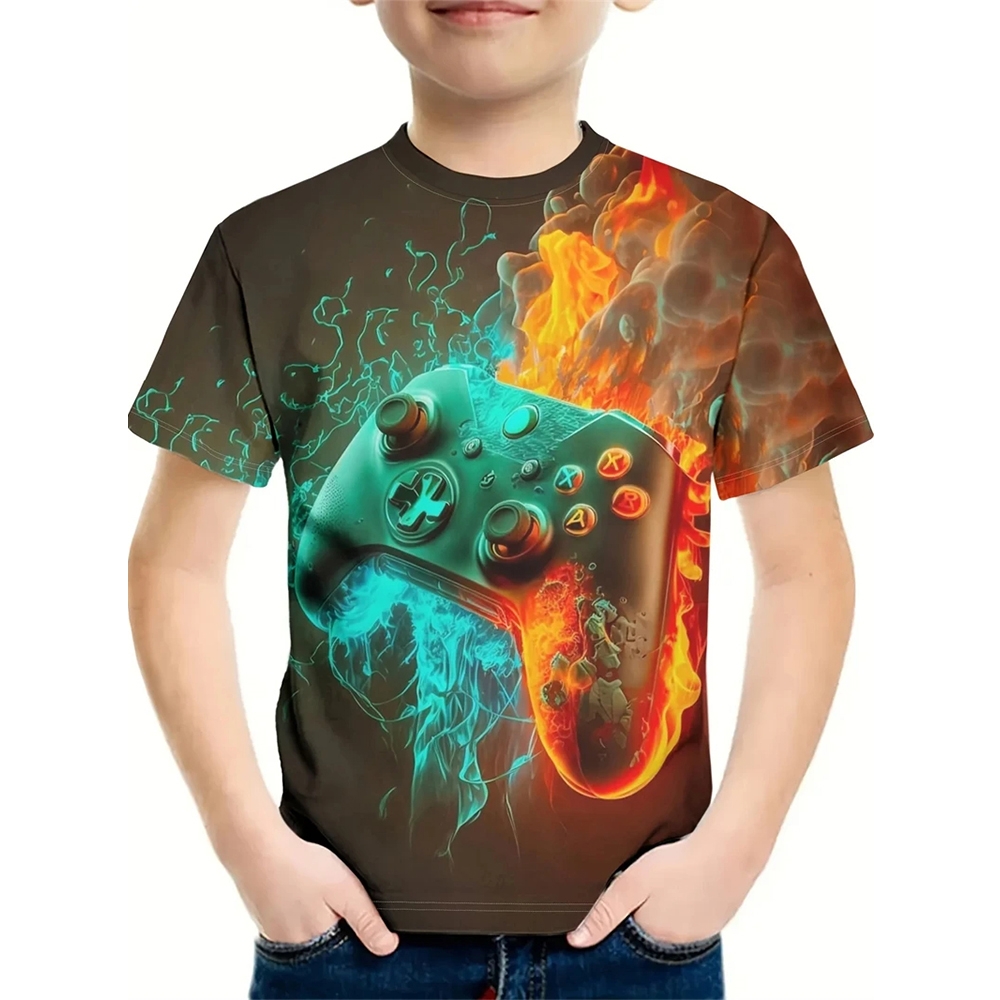 T-shirt per un ragazzo Stampa  - Summer Clothing Drawing For Kids recensione e prezzo