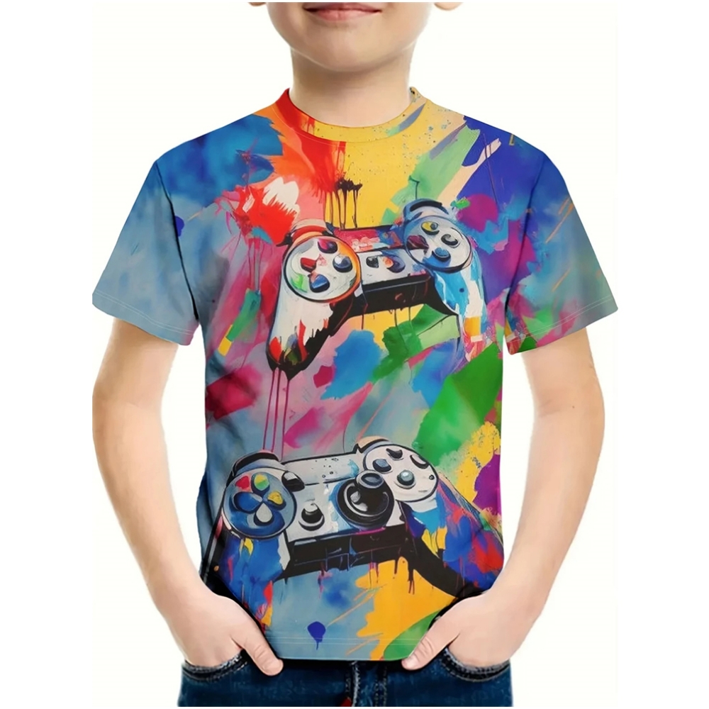 T-shirt per un ragazzo Stampa  - Summer Clothing Drawing For Kids recensione e prezzo