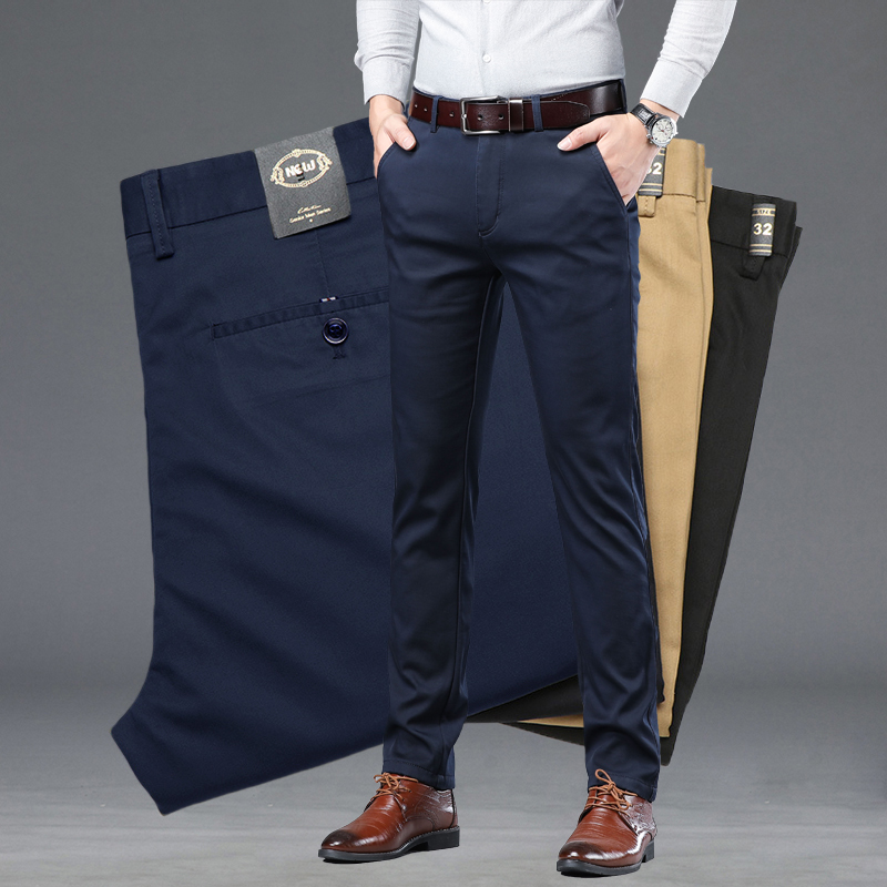 Pantaloni da abito slim da uom - Summer Clothing Brands Men recensione e prezzo