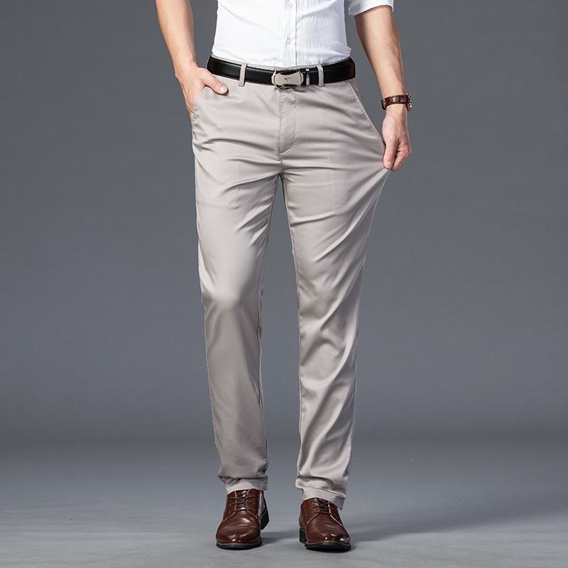 Pantaloni da abito slim da uom - Summer Clothing Brands Men recensione e prezzo