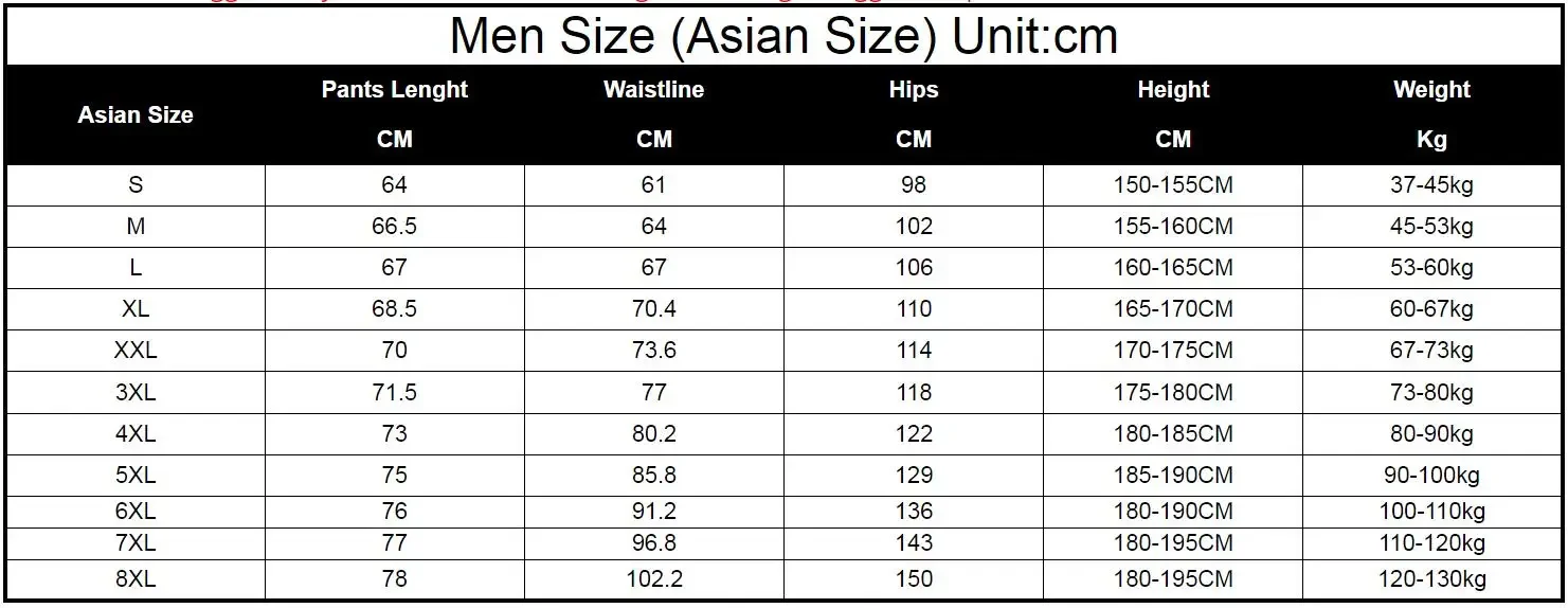 Plus Size 7XL 8XL Pantaloni da - Summer Clothing Websites recensione e prezzo