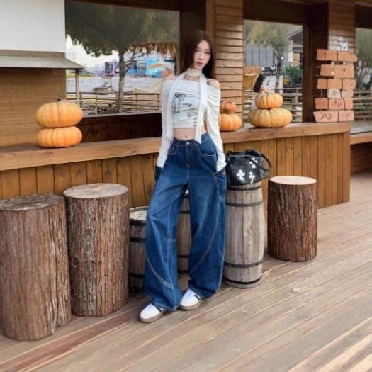 Jeans a gamba larga da donna t - Summer Clothing Wear recensione e prezzo