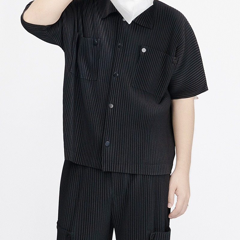 Completo Camicia Plissettata M - Summer Clothing Sets Men recensione e prezzo