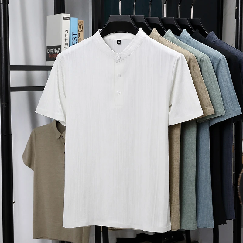 Camicie da uomo a maniche cort - Summer Clothing Linen recensione e prezzo