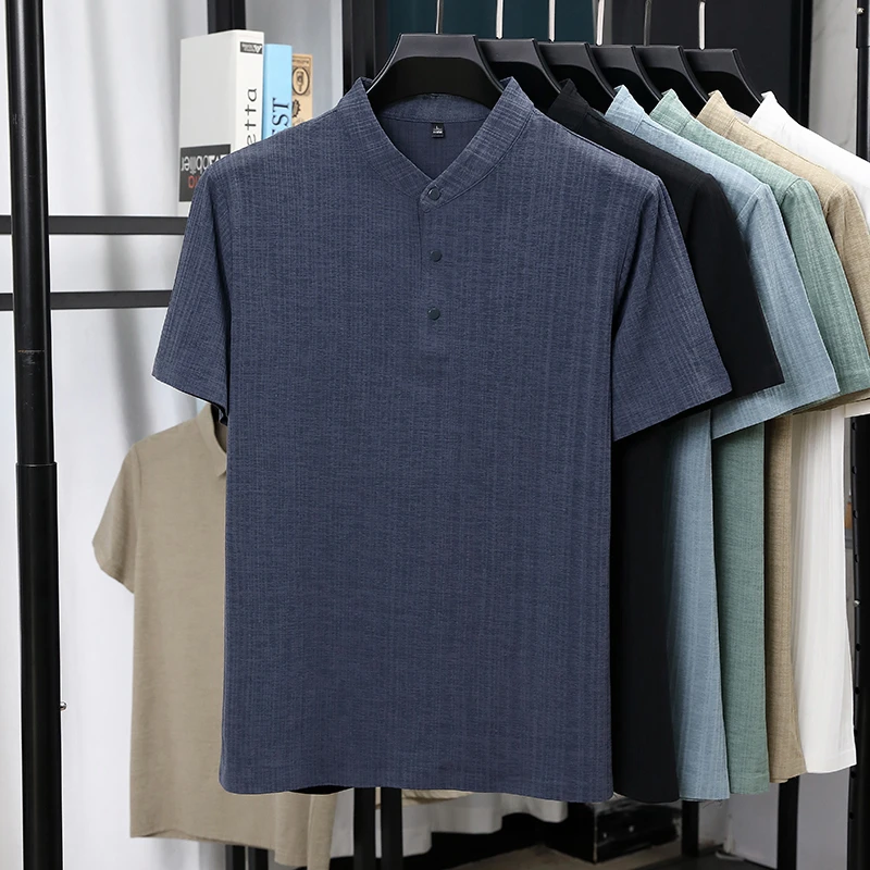 Camicie da uomo a maniche cort - Summer Clothing Linen recensione e prezzo