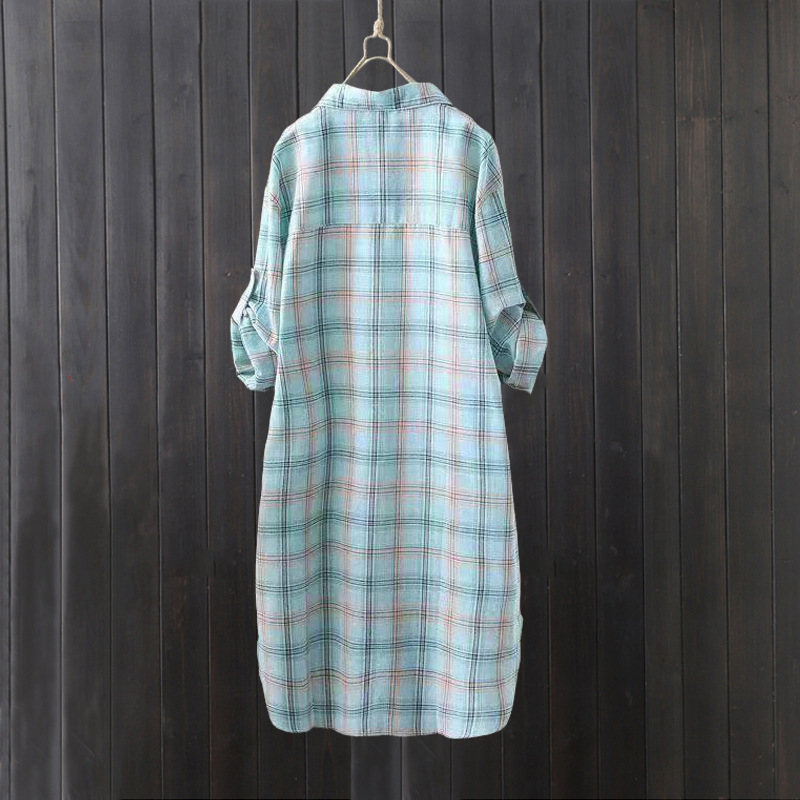 Camicia a quadri da donna esti - Summer Clothing Linen recensione e prezzo