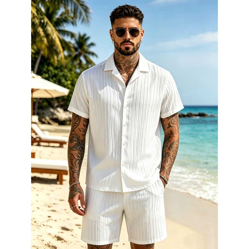 Completo casual estivo da uomo - Summer Clothing Sets Men recensione e prezzo