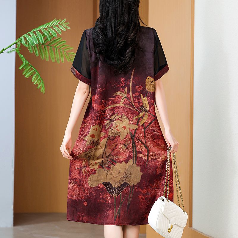 Elegante Abito Stampato a Mezz - Summer Clothing For Women Over 60 recensione e prezzo
