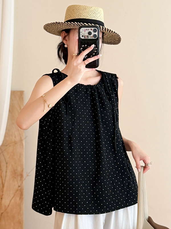 Gilet a pois con scollo rotond - Summer Clothing Wear recensione e prezzo